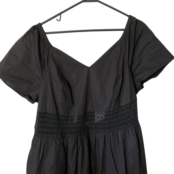 Torrid Black Sweetheart Neck Flutter Sleeve Midi Dress - Picture 5 of 11